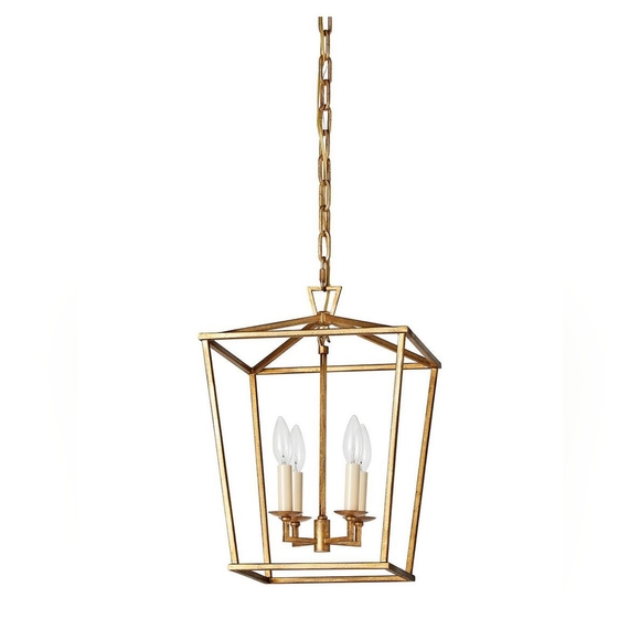Serena and Lily Kentfield Gilded Chandelier [small] - Picture 3 of 4